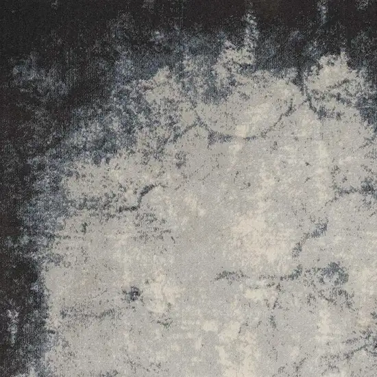 Ivory And Gray Abstract Non Skid Area Rug Photo 2