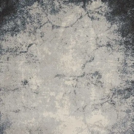 Ivory And Gray Abstract Non Skid Area Rug Photo 6