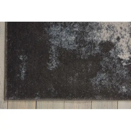 Ivory And Gray Abstract Non Skid Area Rug Photo 9