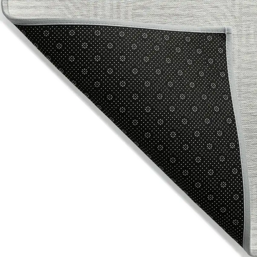 Ivory And Gray Abstract Washable Indoor Outdoor Area Rug Photo 3