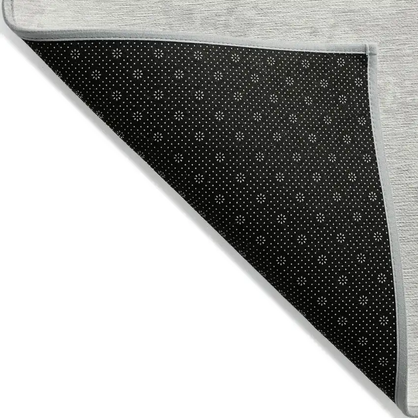 Ivory And Gray Abstract Washable Indoor Outdoor Area Rug Photo 3