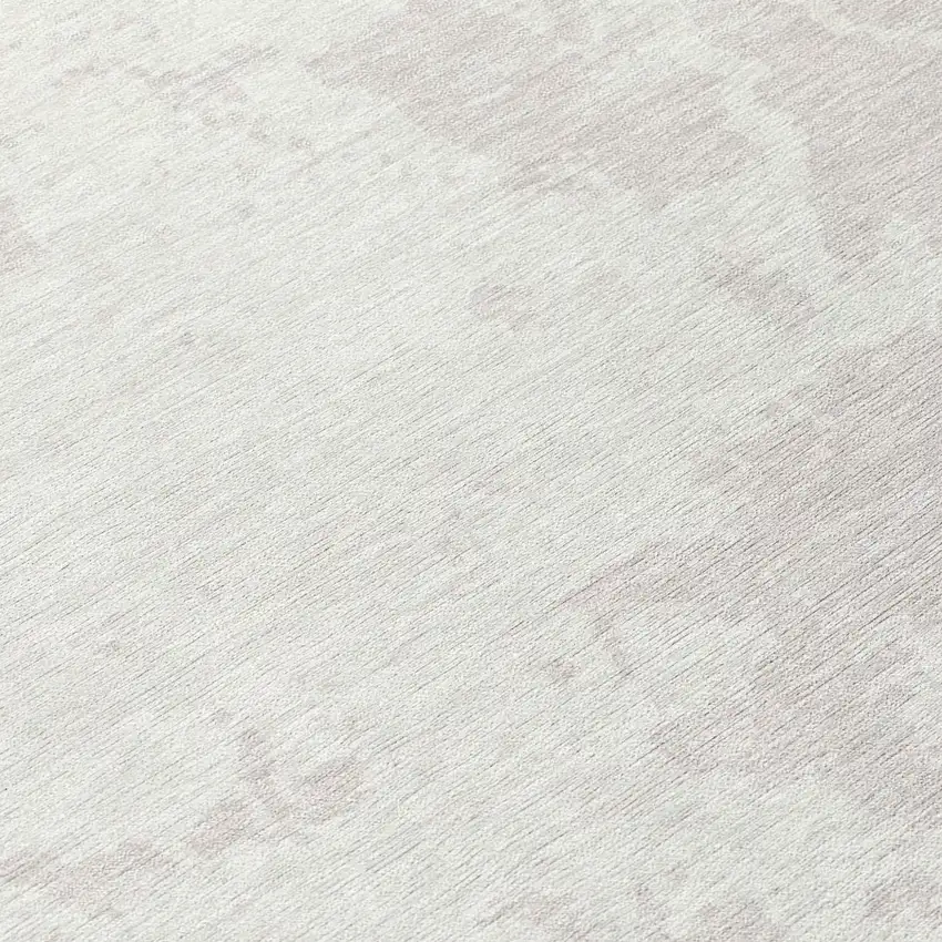 Ivory And Gray Abstract Washable Indoor Outdoor Area Rug Photo 8