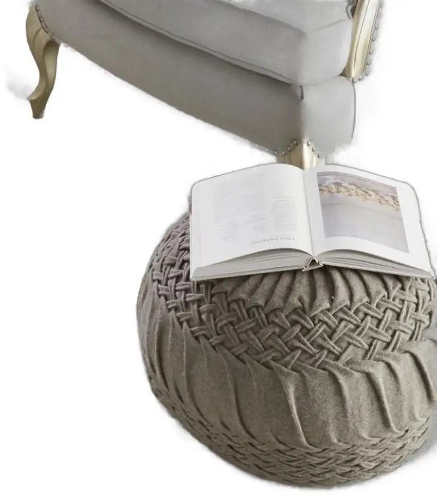 Ivory And Gray Floral Medallion Distressed Area Rug Photo 1