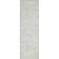 Photo of Ivory And Gray Floral Stain Resistant Area Rug