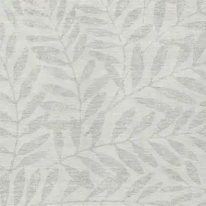 Photo of Ivory And Gray Floral Washable Indoor Outdoor Area Rug
