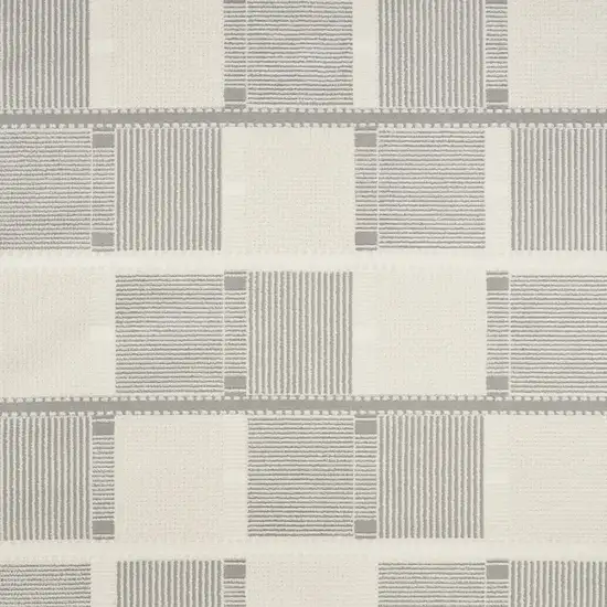 Ivory And Gray Geometric Area Rug Photo 8