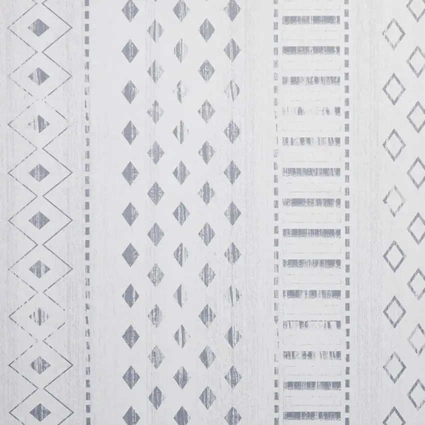 Ivory And Gray Geometric Distressed Area Rug Photo 4