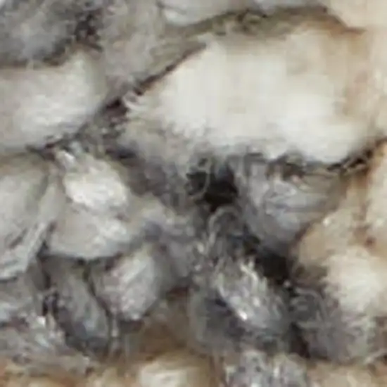 Ivory And Gray Geometric Shag Non Skid Area Rug Photo 3