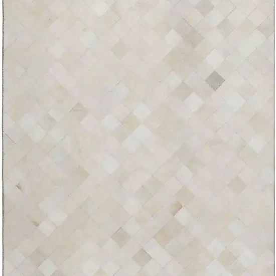 Ivory And Gray Geometric Washable Area Rug With UV Protection Photo 5