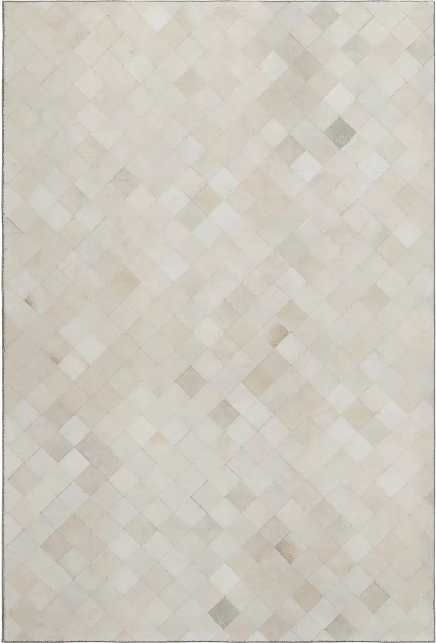 Ivory And Gray Geometric Washable Area Rug With UV Protection Photo 2