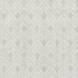 Photo of Ivory And Gray Geometric Washable Area Rug With UV Protection