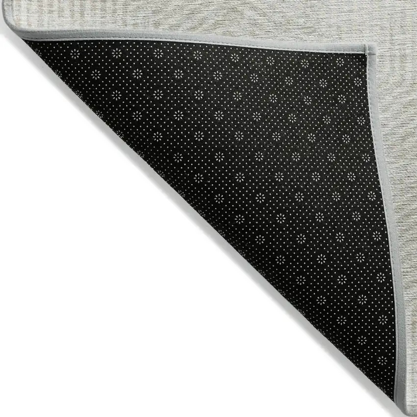 Ivory And Gray Geometric Washable Indoor Outdoor Area Rug Photo 4