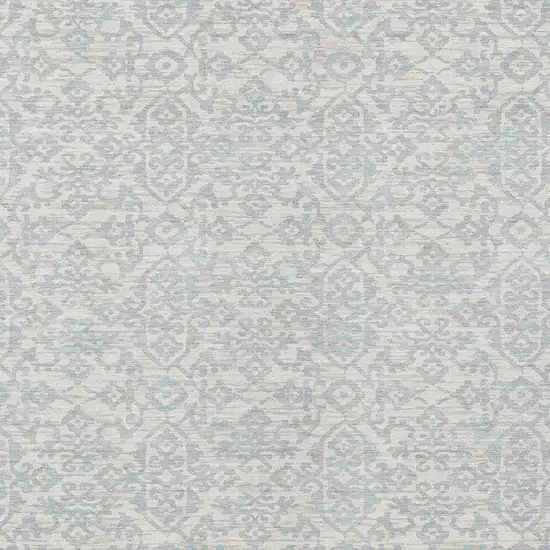 Ivory And Gray Oriental Washable Indoor Outdoor Area Rug Photo 3
