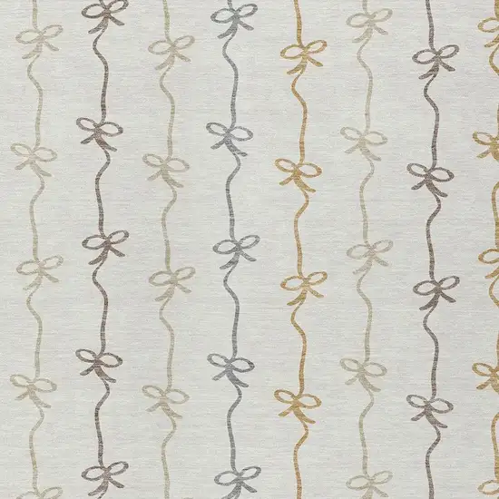 Ivory And Gray Southwestern Washable Indoor Outdoor Area Rug Photo 2