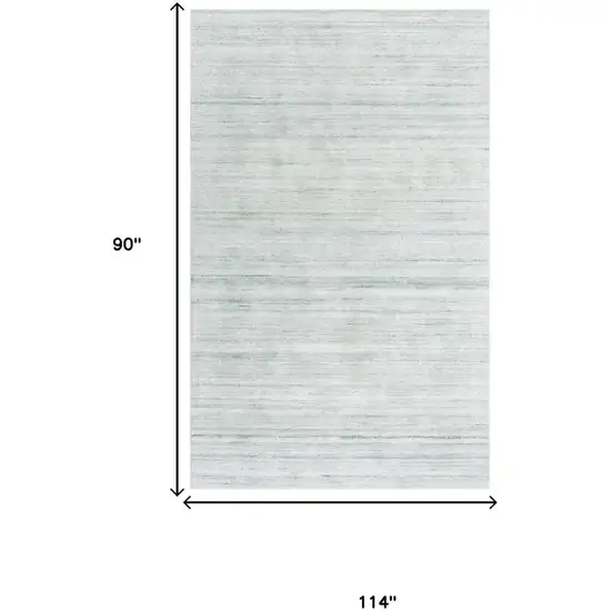 Ivory And Gray Striped Hand Tufted Area Rug Photo 6