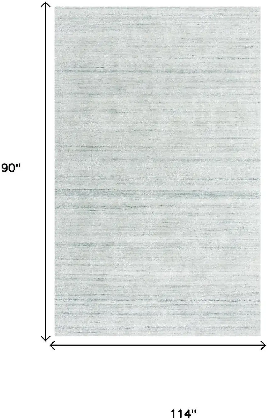 Ivory And Gray Striped Hand Tufted Area Rug Photo 6