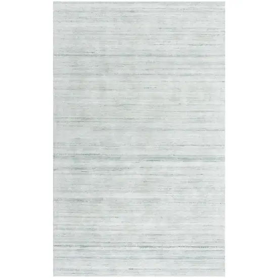 Ivory And Gray Striped Hand Tufted Area Rug Photo 1