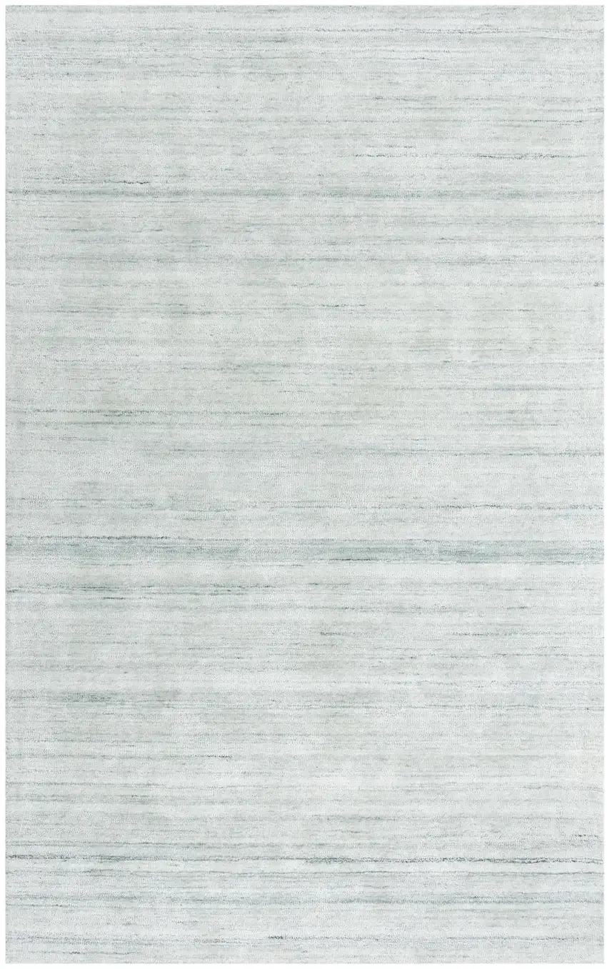 Ivory And Gray Striped Hand Tufted Area Rug Photo 1