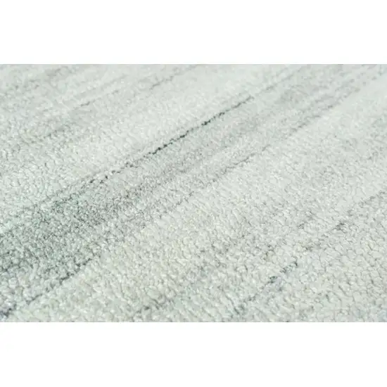 Ivory And Gray Striped Hand Tufted Area Rug Photo 3