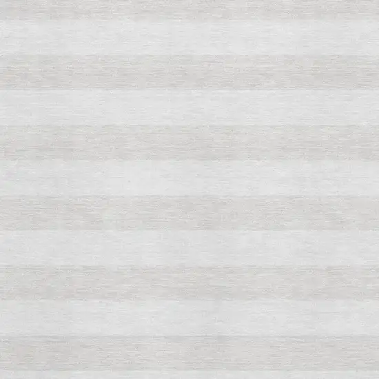 Ivory And Gray Striped Washable Area Rug With UV Protection Photo 3