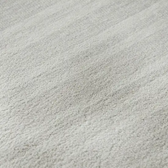 Ivory And Gray Striped Washable Area Rug With UV Protection Photo 8