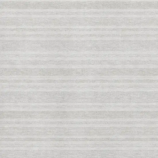 Ivory And Gray Striped Washable Area Rug With UV Protection Photo 4