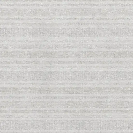 Ivory And Gray Striped Washable Area Rug With UV Protection Photo 3