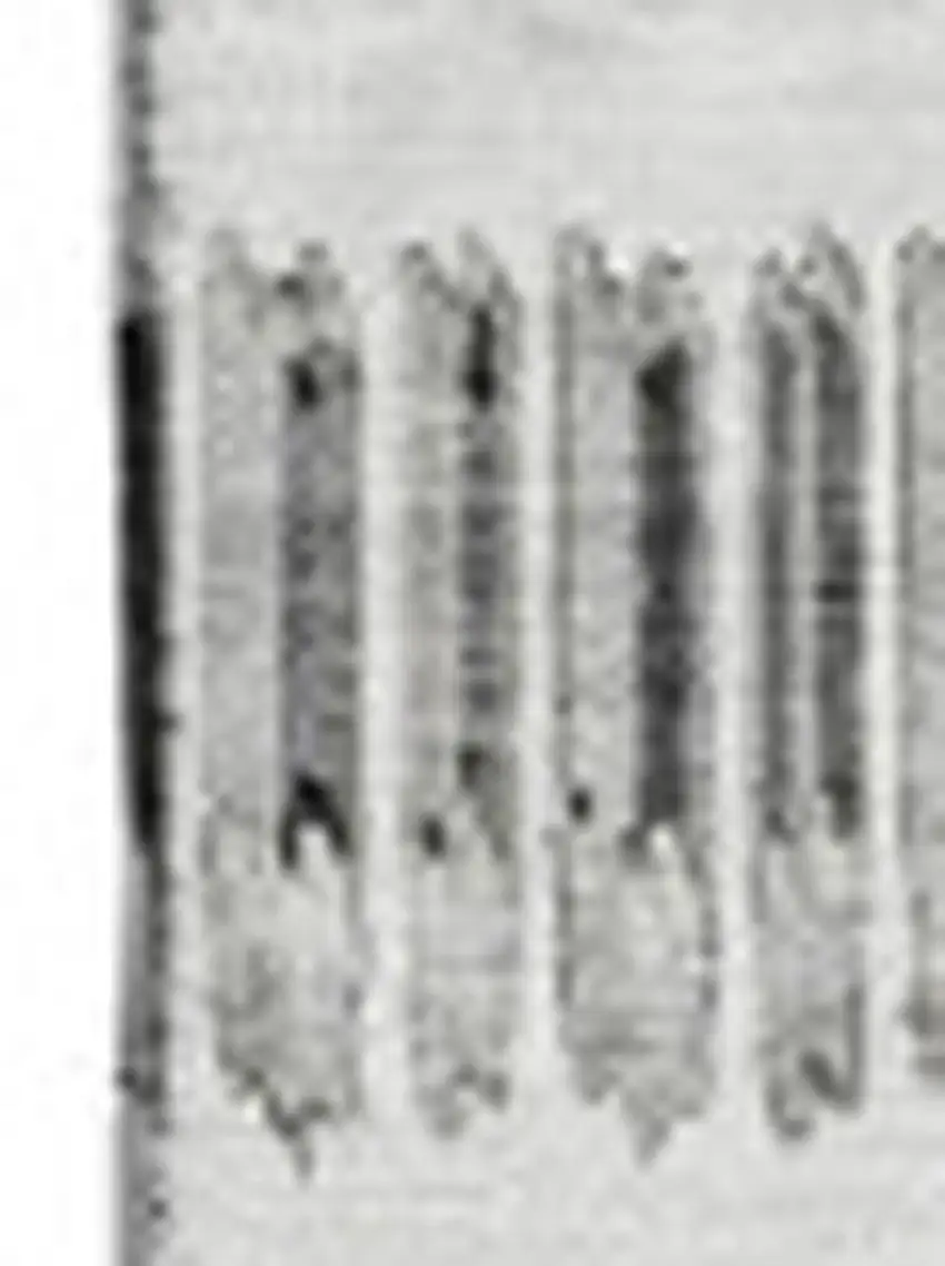 Ivory And Gray Striped Washable Area Rug With UV Protection Photo 3