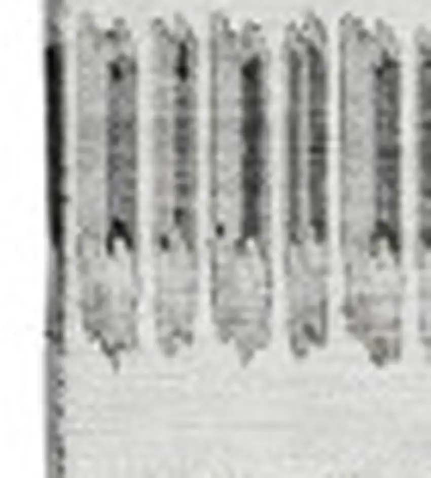 Ivory And Gray Striped Washable Area Rug With UV Protection Photo 3