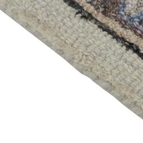 Ivory And Gray Wool Floral Tufted Handmade Stain Resistant Area Rug Photo 2