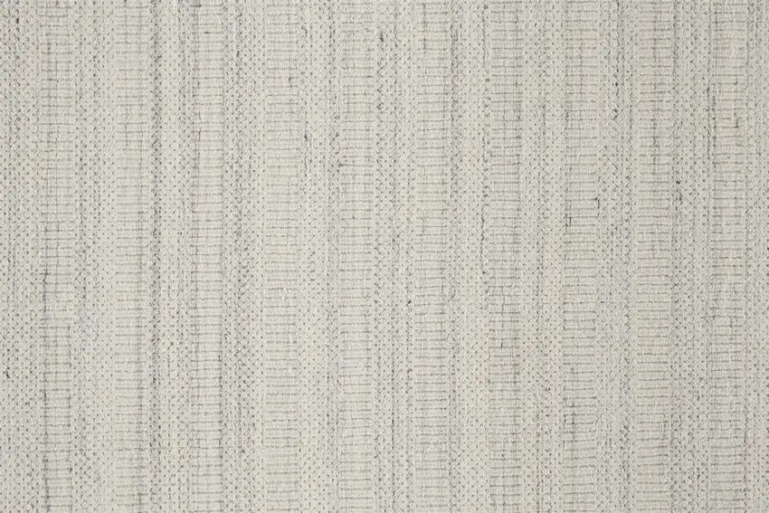 Ivory And Gray Wool Hand Woven Stain Resistant Area Rug Photo 9
