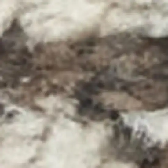 Ivory And Grey Abstract Power Loom Non Skid Area Rug Photo 2