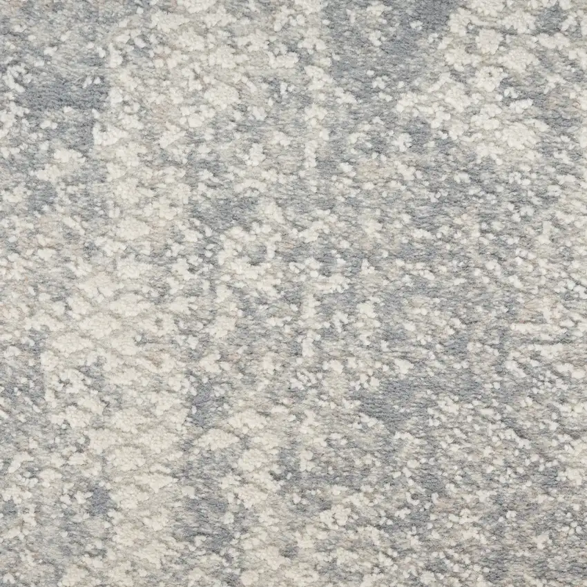 Ivory And Light Gray Abstract Area Rug Photo 3