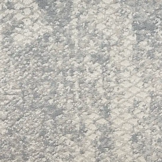 Ivory And Light Gray Abstract Area Rug Photo 4