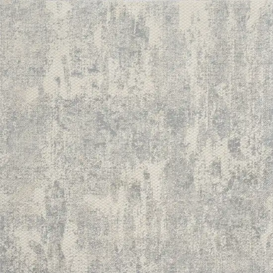 Ivory And Light Gray Abstract Area Rug Photo 9
