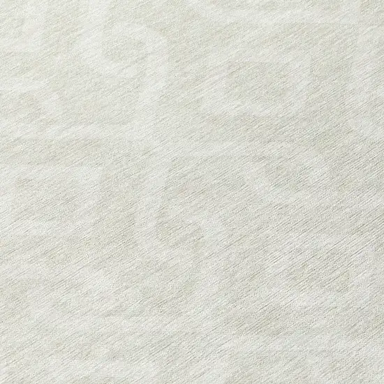 Ivory And Light Gray Geometric Washable Indoor Outdoor Area Rug Photo 6