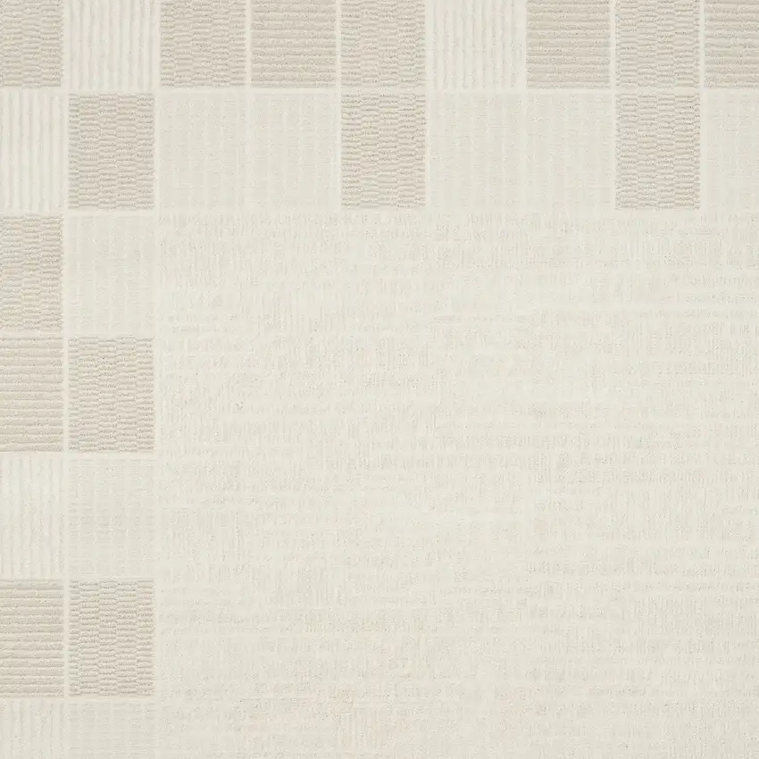 Ivory And Light Taupe Geometric Area Rug Photo 8