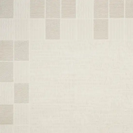 Ivory And Light Taupe Geometric Area Rug Photo 3