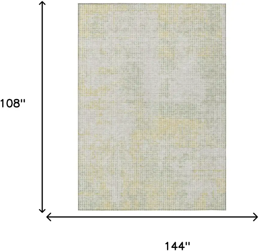 Ivory And Linen Abstract Washable Indoor Outdoor Area Rug Photo 5