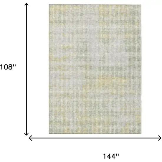 Ivory And Linen Abstract Washable Indoor Outdoor Area Rug Photo 5