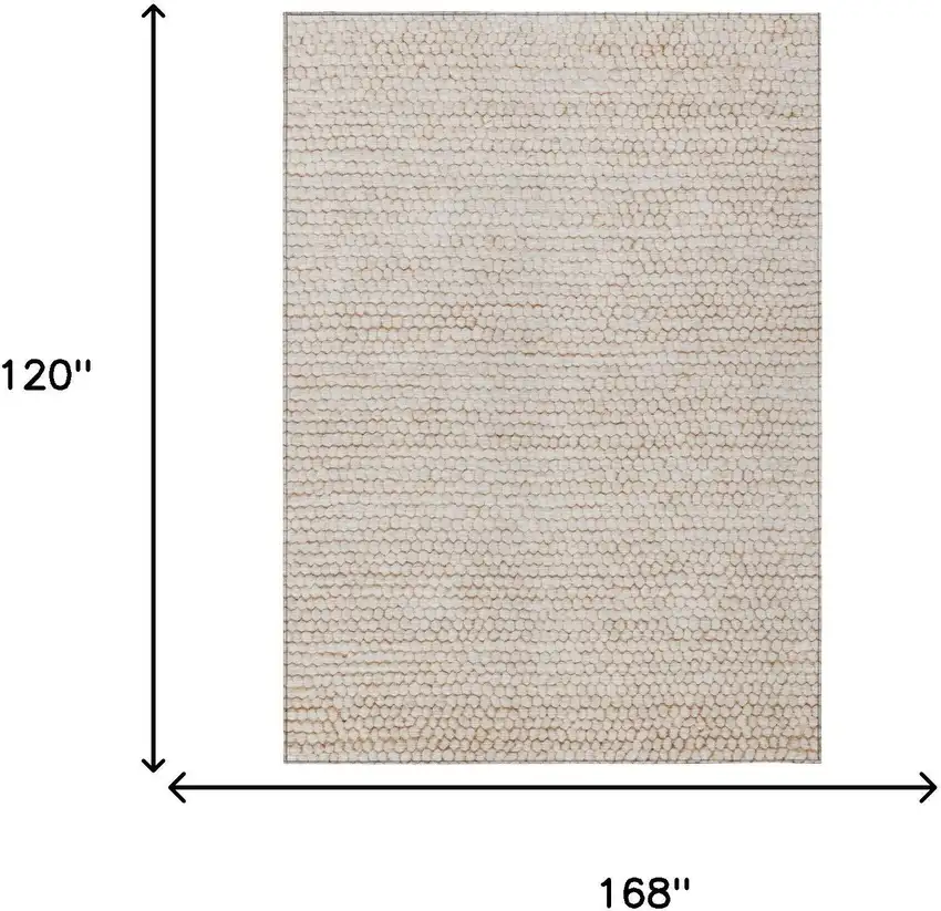 Ivory And Linen Striped Washable Indoor Outdoor Area Rug Photo 7