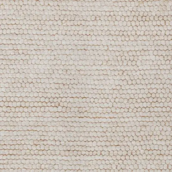 Ivory And Linen Striped Washable Indoor Outdoor Area Rug Photo 3