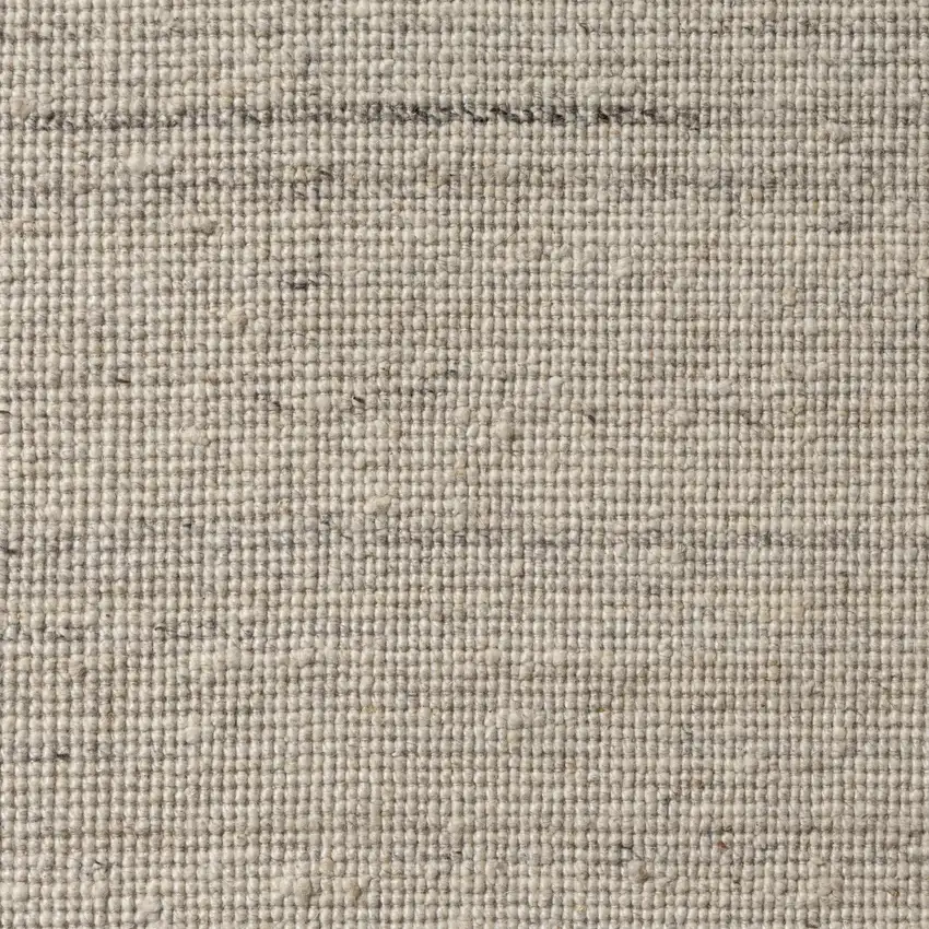 Ivory And Off White Wool Hand Knotted Area Rug Photo 7