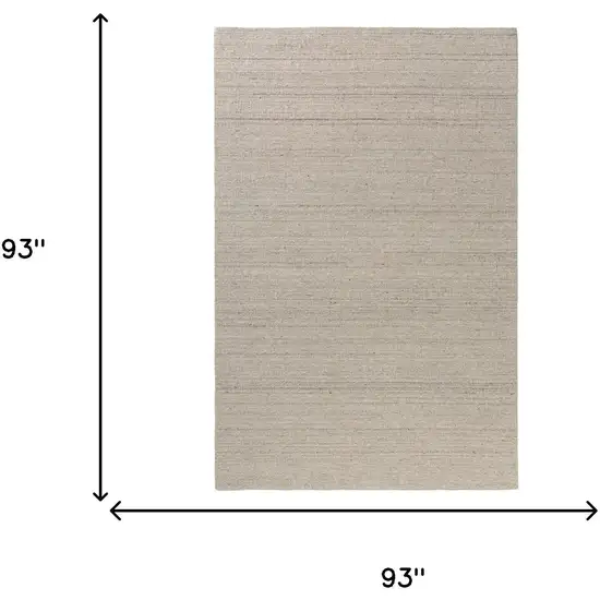 Ivory And Off White Wool Hand Knotted Area Rug Photo 8