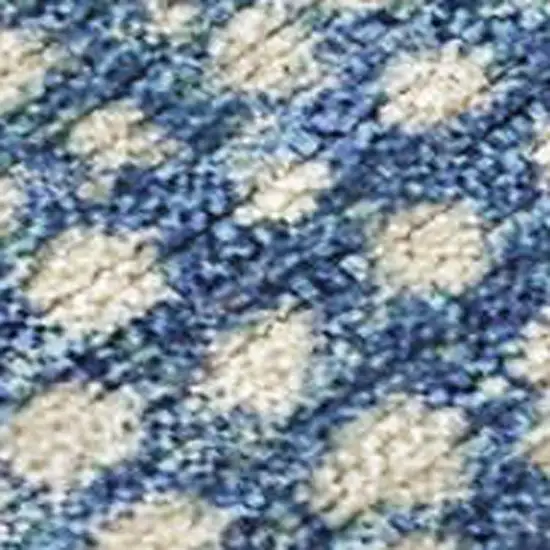 Ivory And Peach Geometric Washable Indoor Outdoor Area Rug Photo 4