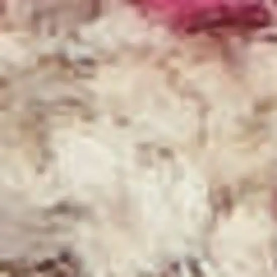 Ivory And Pink Abstract Power Loom Non Skid Area Rug Photo 2