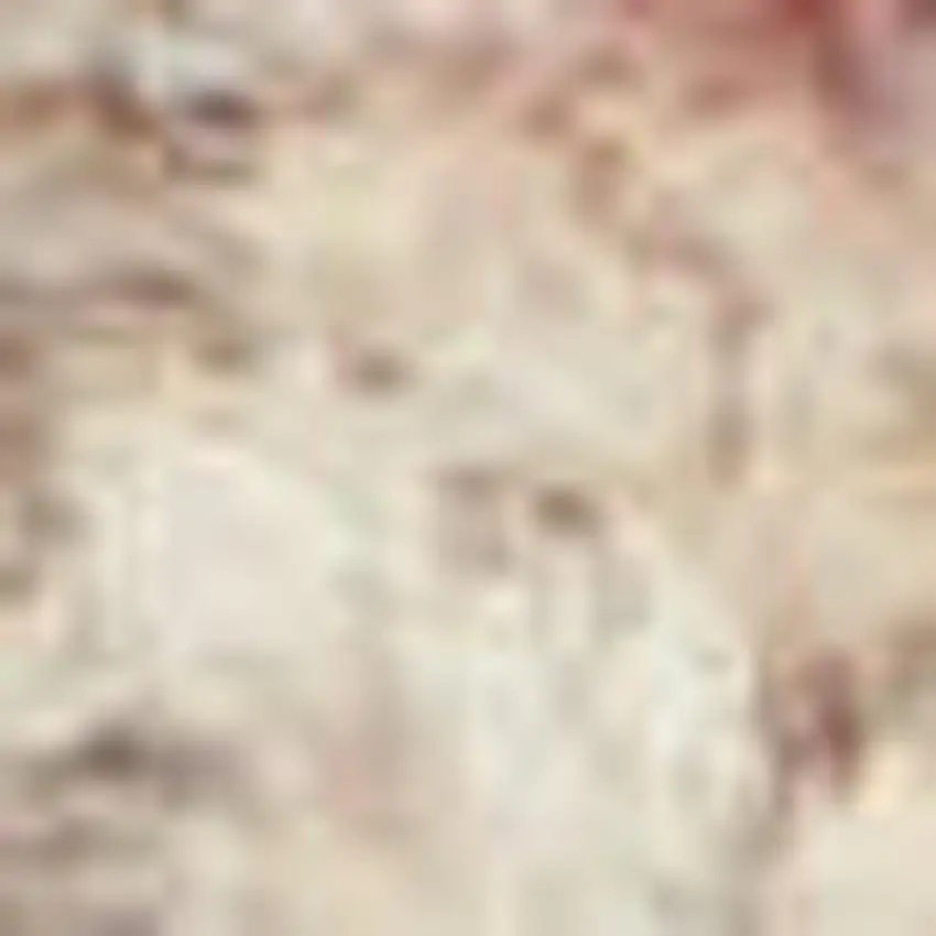 Ivory And Pink Abstract Power Loom Non Skid Area Rug Photo 2