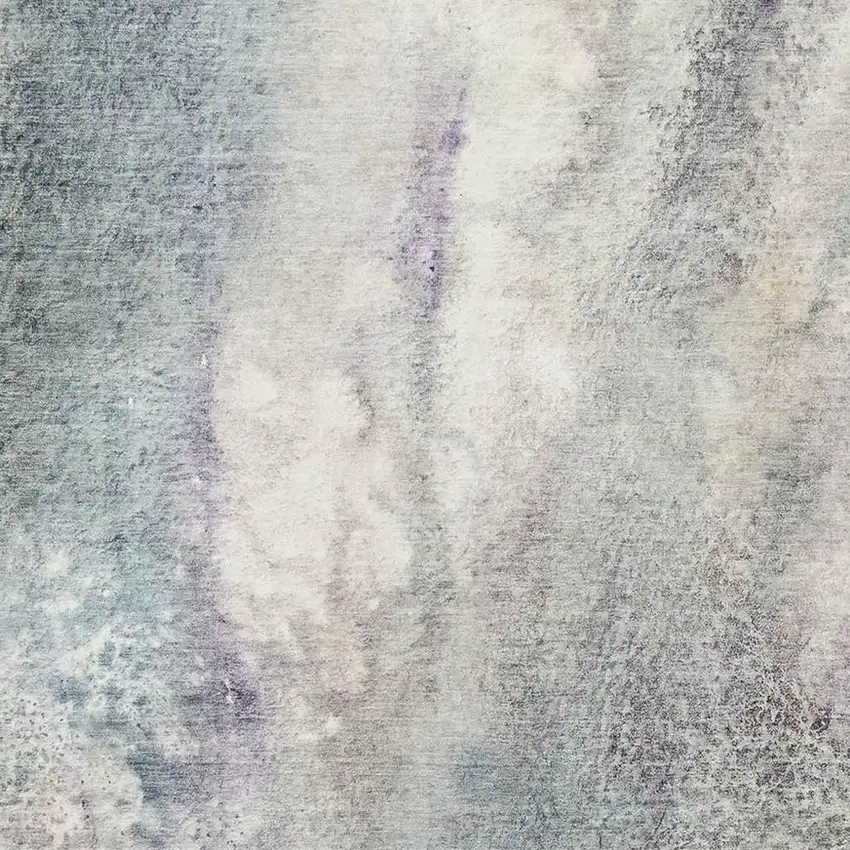 Ivory And Purple Abstract Washable Area Rug With UV Protection Photo 2