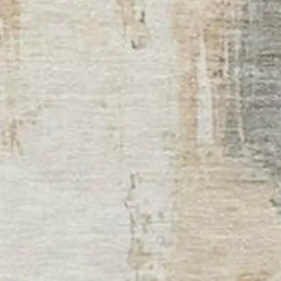 Ivory And Rust Abstract Washable Indoor Outdoor Area Rug Photo 3