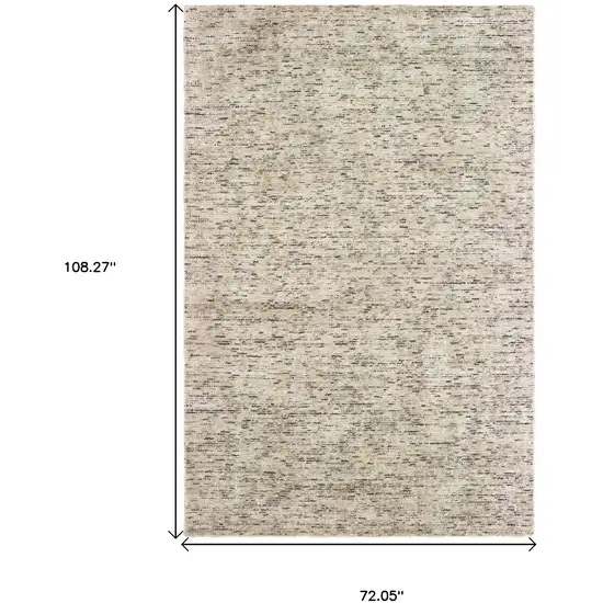 Ivory And Sand Hand Tufted Area Rug Photo 3